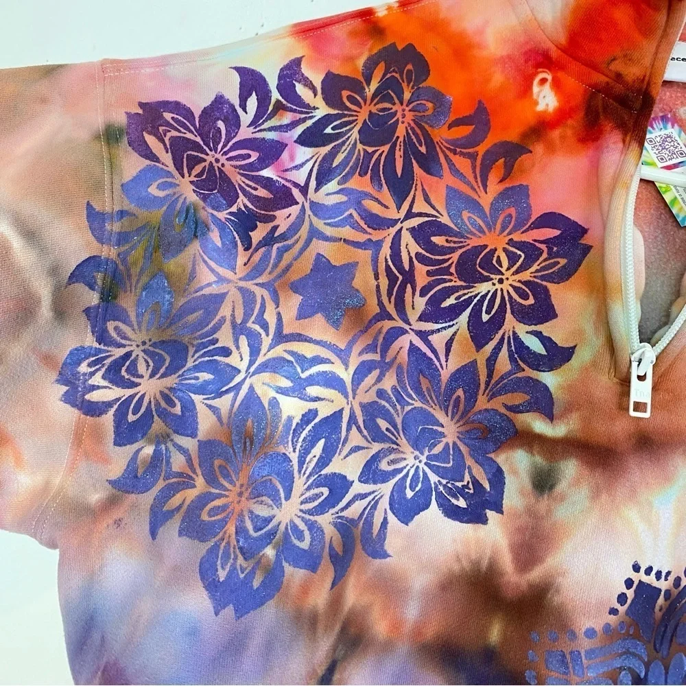 Aritzia TNA Sweatfleece Women Size Small Cozy Fleece Mega Fit 1/4 Zip Sweatshirt - Picture 6 of 12